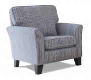 Alstons Memphis Gallery accent chair shown in the fabric 7015 with dark feet