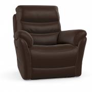 Anderson Power Swivel Recliner chair in Dolce Coffee leather 