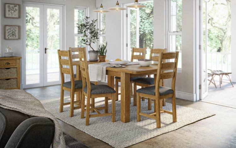 Dining set in room setting 