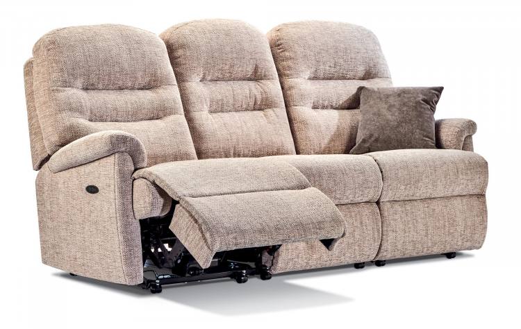 Standard size Power recliner option in Como Beige, optional scatter cushion