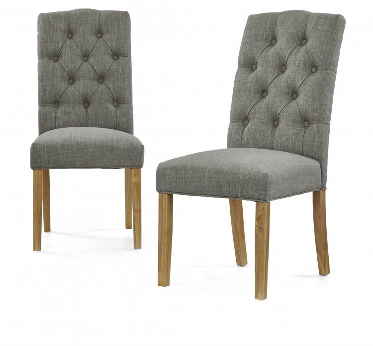 Upholstered button back chairs 