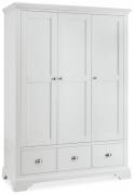 Bentley Hampstead White Triple Wardrobe