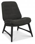 Bentley Designs Vintage Weathered Oak Casual Chair in Dark Grey