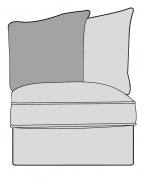 Buoyant Chicago Armless Unit Pillow Back