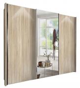 Pictured in Rustic Oak with Centre Mirrored Door. Optional 'chunky' Side Profile sold separetely.