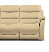 Anderson modular 2 seater Manual Arm unit shown in Dolce Cream leather 