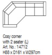 Harlow Cosy corner 2 seater sofa group 