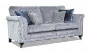 Fabric 8787 with large scatter cushions in 8712, small scatter cushions in 8817 and Ebony Chrome Castor (FM2) legs.