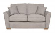 Pictured in Barley Silver with matching scatter cushions and light foot option