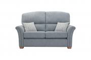 Ideal Upholstery Buckingham 2.5 Seater Sofa in Ferrara Carolina with Florence Sky Scatter Cushions