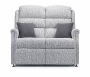 Ideal Aintree 2 seater Fixed sofa with Cascade style back shown in Alexandra Park Ripple fabric 