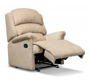Recliner with manual catch option 