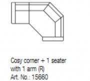 Harlow Cosy corner 1 seater sofa group - RHF 