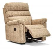 Recliner chair with Manual catch option in Hanover Oatmeal fabric 
