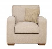 Pictured in Grace Linen with Dune Fawn scatter cushion and Mid Oak feet