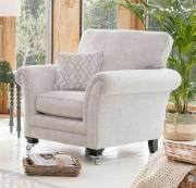 Alstons Lowry chair shown in 2958 (6), price band C)  main fabric, scatter cushion in 2328 (6) fabric   