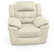 Augustine Power Swivel Rocker Recliner chair with massage shown in Tutti Cloud leather 