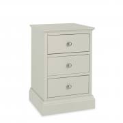 Bentley Designs - Ashby Soft Grey 3 Drawer Bedside Chest