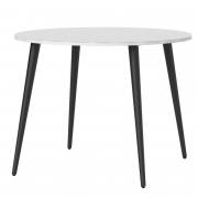 Oslo Dining Table - Small (100cm) in White and Black