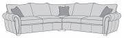 Buoyant Flair Large Standard Back Corner Sofa - 2 Seater / Corner / 2 Seater (LH2+COR+RH2)