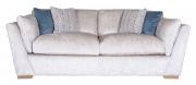 Pictured in Aaron Silver, Scatter cushions in Festival Ocean & Valencia Ziz Zag Natural and Mid Oak feet
