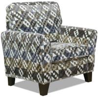 Alstons Fleming Gallery chair pictured in fabric 2049, ebony solid legs (C4).