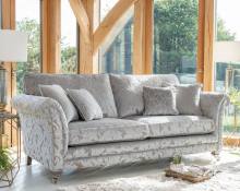 Alstons Lowry Grand sofa shown in main fabric 2387 (4) (price band F) with cushions in 2929 (4) & 2207 (4) fabrics 