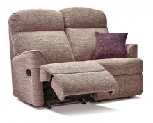Sherborne Harrow 2 seater small recliner sofa shown in Valencia Plum fabric 