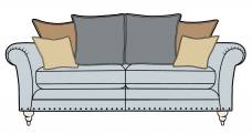 Alstons Cleveland 3 Seater Pillow Back Sofa