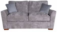 Fantasia 2 seater sofa shown in Kingston Grey with Denny Midnight scatter cushions