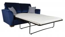 Pictured in Festival Royal Blue with Delta Navy scatter cushions and Chrome feet