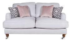 Pictured in Jedi Seafoam, scatter cushions in Festival Blush and Khaleesi Dusk with Antique Chrome castor feet