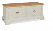 The Bentley Designs Hampstead Soft Grey & Pale Oak Blanket Box