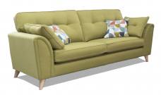 Alstons Oceana 3 seater sofa pictured in fabric 2800 (Band A), small scatter cushions in 2009, light eco legs. 