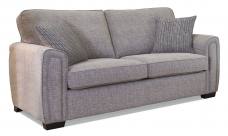Alstons Memphis 3 seater sofa shown in fabric 7015. Dark feet.