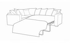 Buoyant Chicago Pillow Back Corner Sofa with Bed  - LH1 + COR + R2S