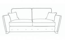Pandora Standard Back 3 Seater Sofa 