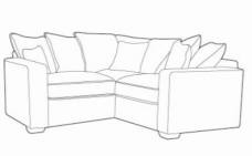 Buoyant Chicago Small Pillow Back Corner Sofa - L1 + COR + R1