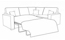 Buoyant Chicago Standard Back Corner Sofa with Bed - L2S + COR + RH1