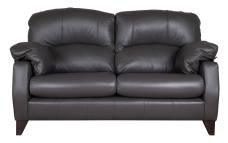 Buoyant Austin 2 seater leather sofa in Verona Steel