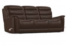 La-z-boy Sheridan Manual 3 seater recliner sofa shown in Dolce Coffee leather 
