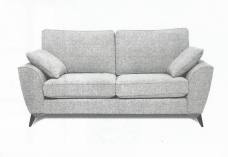 Bretton 2 seater sofa shown with chrome metal legs 