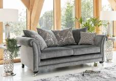 Alstons Lowry 3 seater sofa shown in main fabric 2977 (1), price band C)  with cushions in 2287 (1) & 2437 (1) 