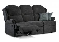 Manual sofa pictured in Nautilus Jet (Aquaclean) fabric with Tuscany Slate scatter cushions (sold seperately)