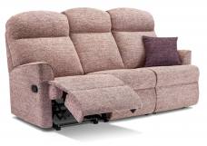 Sherborne Harrow small 3 seater recliner sofa shown in Valencia Plum fabric 