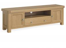 Corndell Oak large TV unit