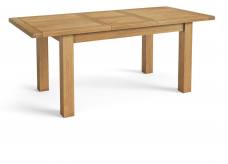 Corndell Bedford Oak Compact dining table shown extended 