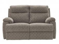 Harper 2 seater manual recliner sofa shown in closed position 