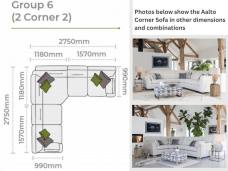 Alstons Aalto Corner Sofa 2c2 - Group 6
