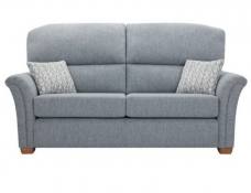 Ideal Buckingham 3 seater sofa in Ferrara Carolina fabric with Florence Sky scatter cushions 